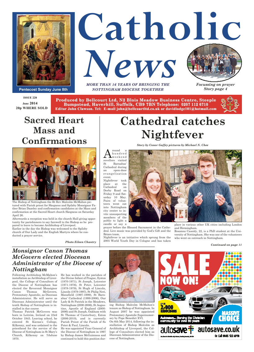 Jun 2014 edition of the Nottingham Catholic News