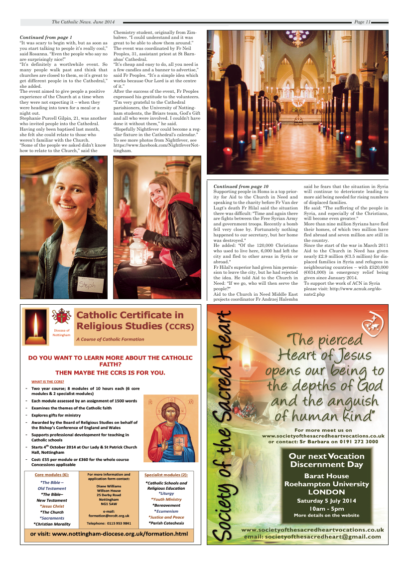 Jun 2014 edition of the Nottingham Catholic News