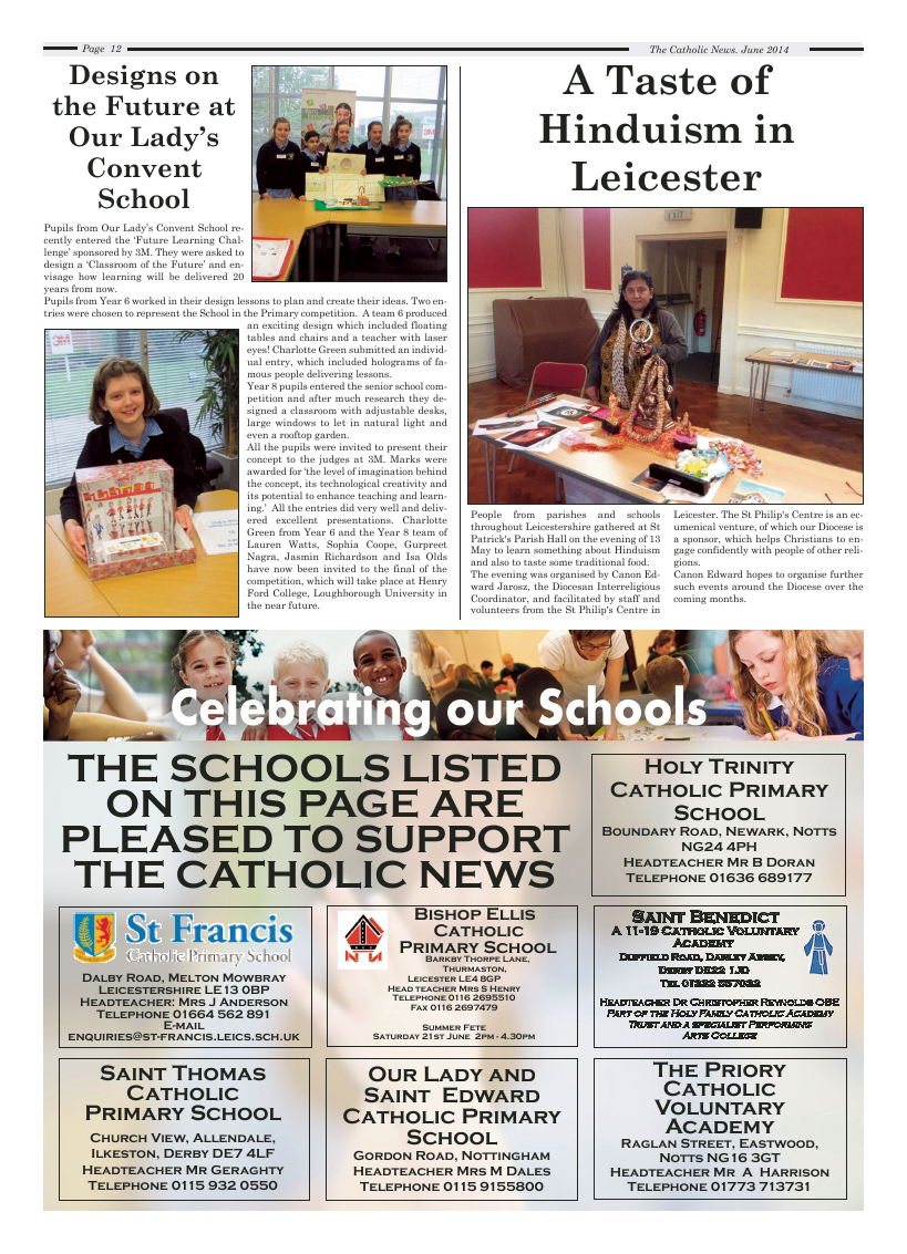 Jun 2014 edition of the Nottingham Catholic News