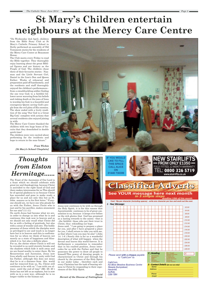 Jun 2014 edition of the Nottingham Catholic News