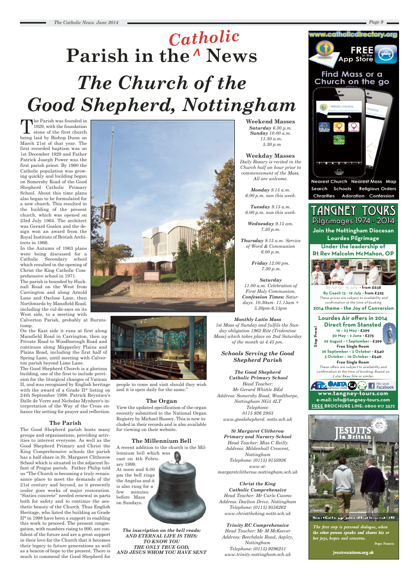 Jun 2014 edition of the Nottingham Catholic News