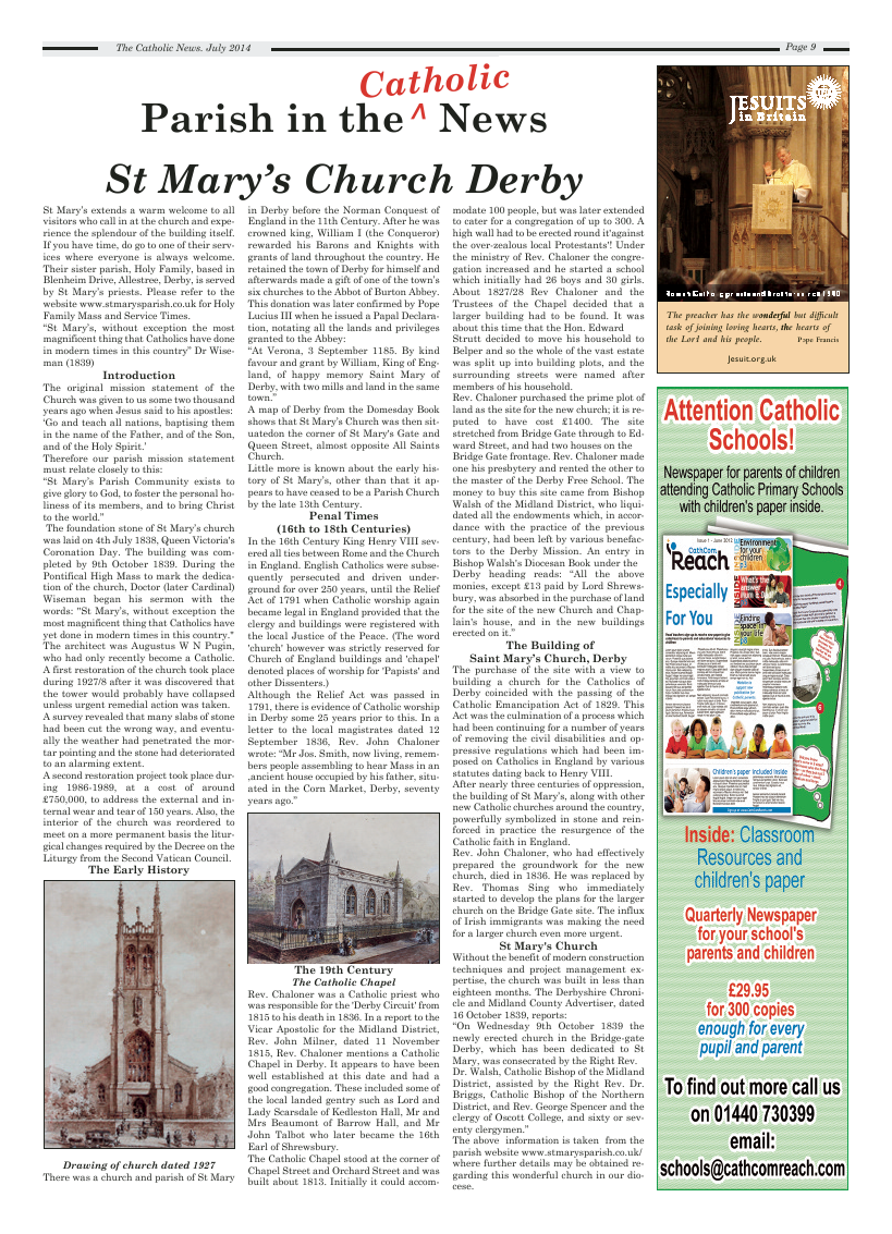 Jul 2014 edition of the Nottingham Catholic News