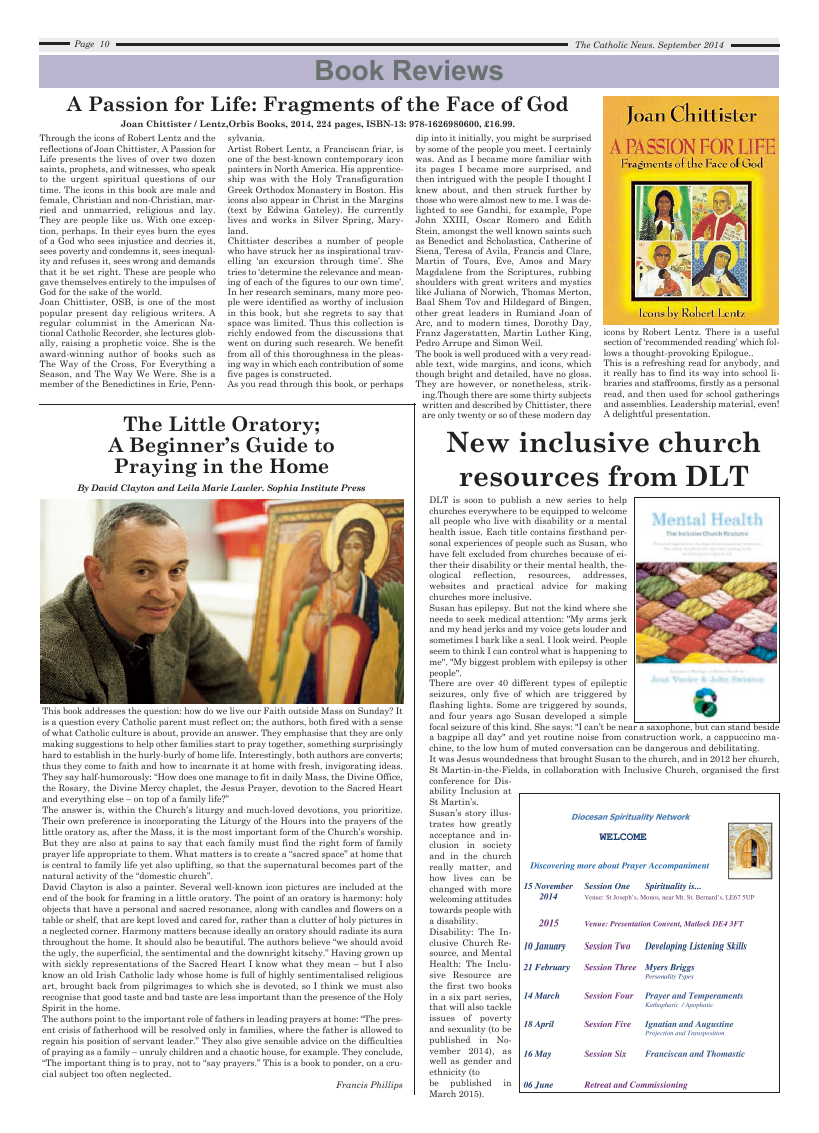 Sept 2014 edition of the Nottingham Catholic News