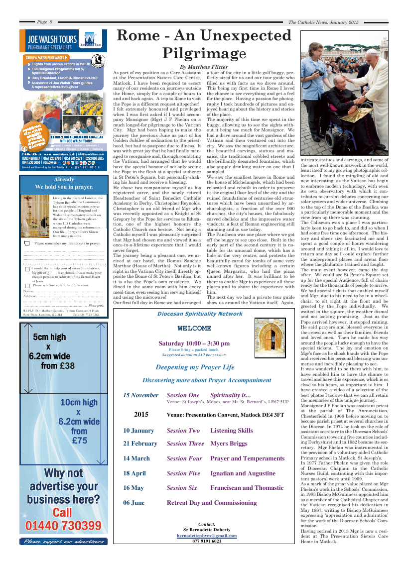 Jan 2015 edition of the Nottingham Catholic News