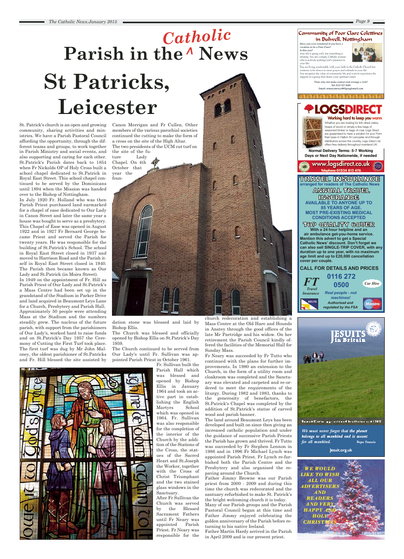 Jan 2015 edition of the Nottingham Catholic News