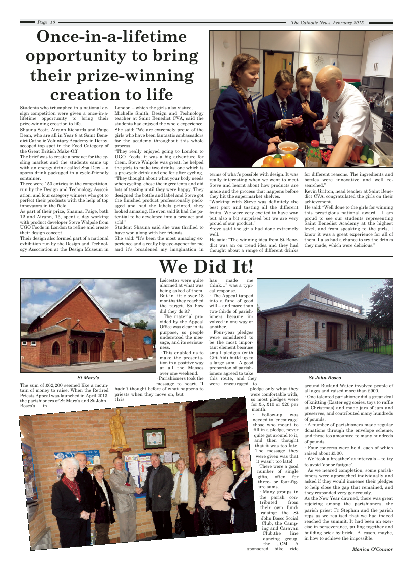 Feb 2015 edition of the Nottingham Catholic News