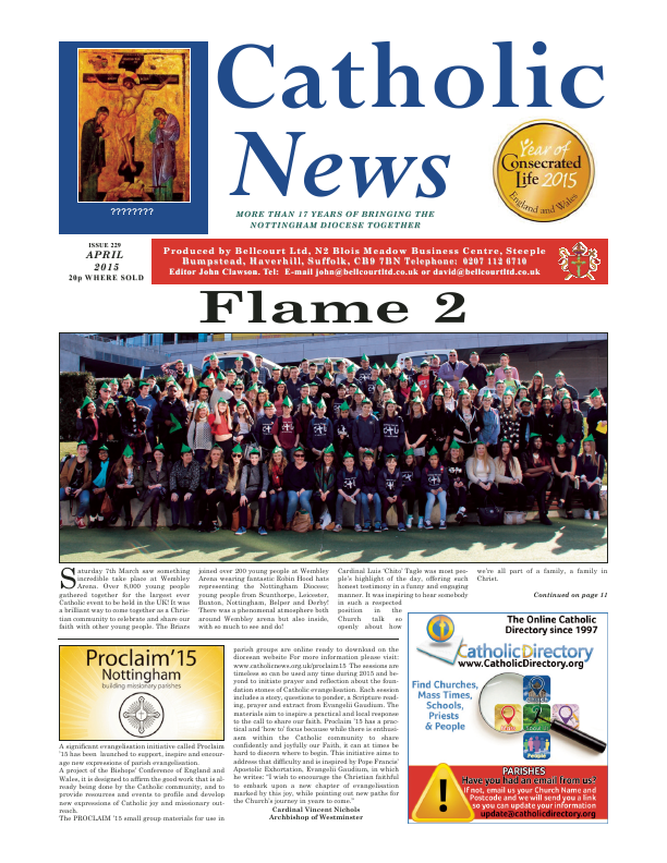 Apr 2015 edition of the Nottingham Catholic News