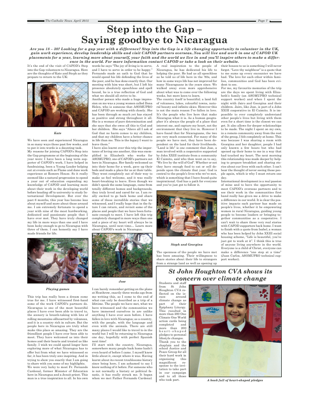 Apr 2015 edition of the Nottingham Catholic News