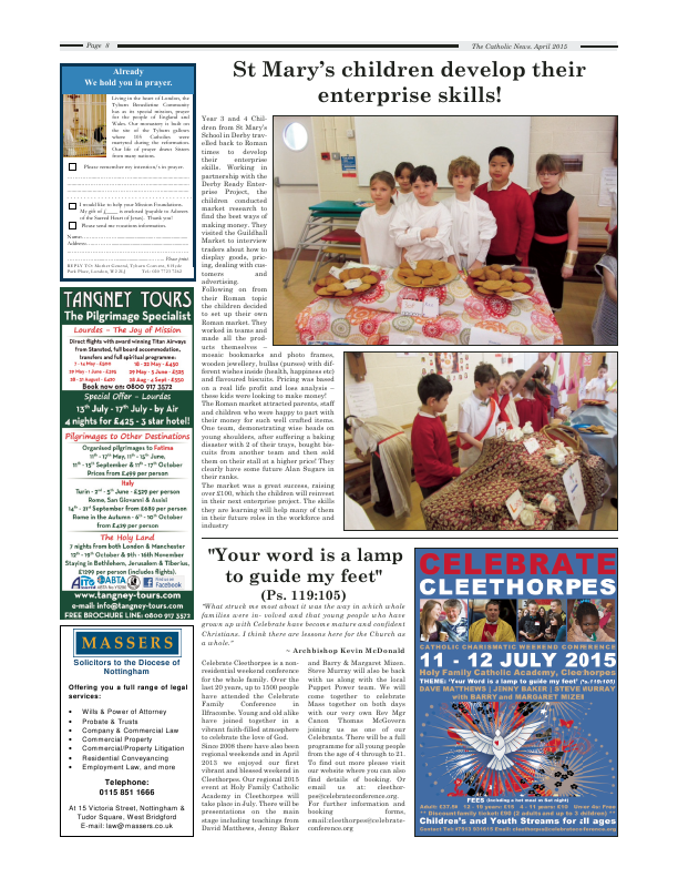 Apr 2015 edition of the Nottingham Catholic News