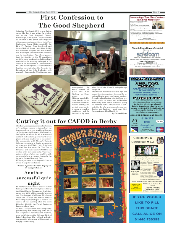 Apr 2015 edition of the Nottingham Catholic News