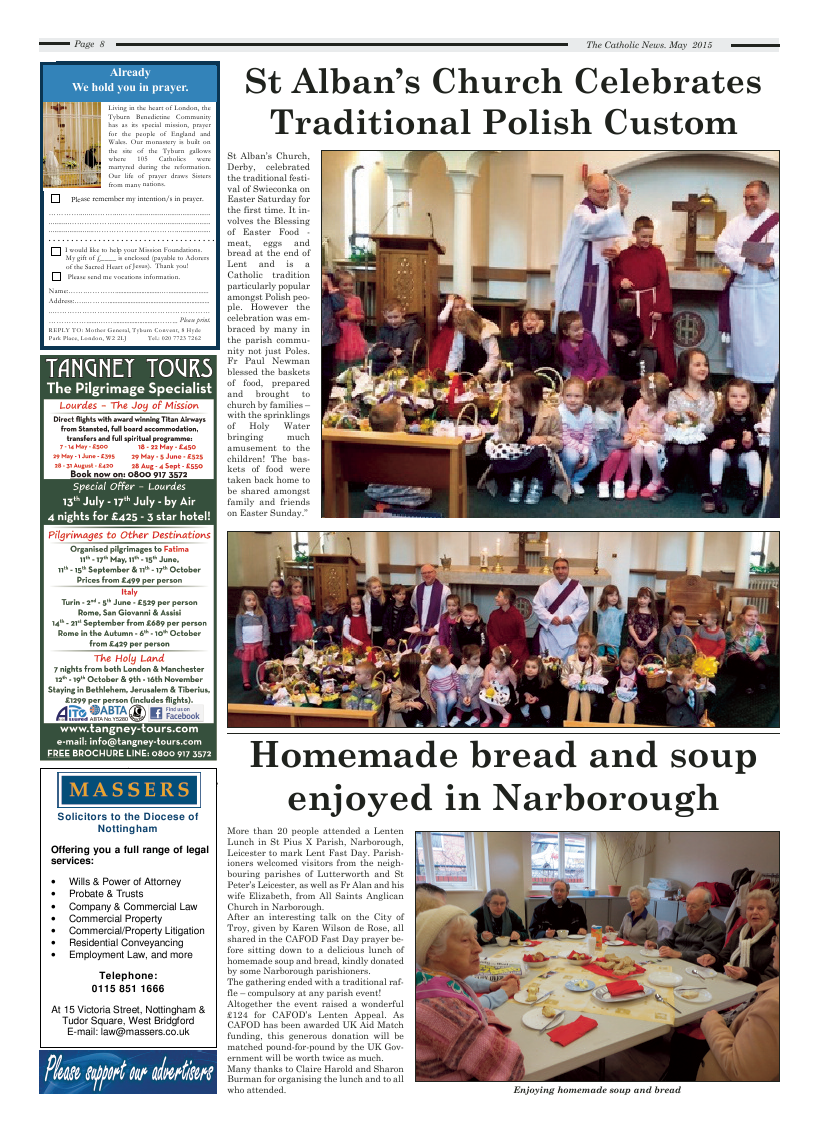 May 2015 edition of the Nottingham Catholic News