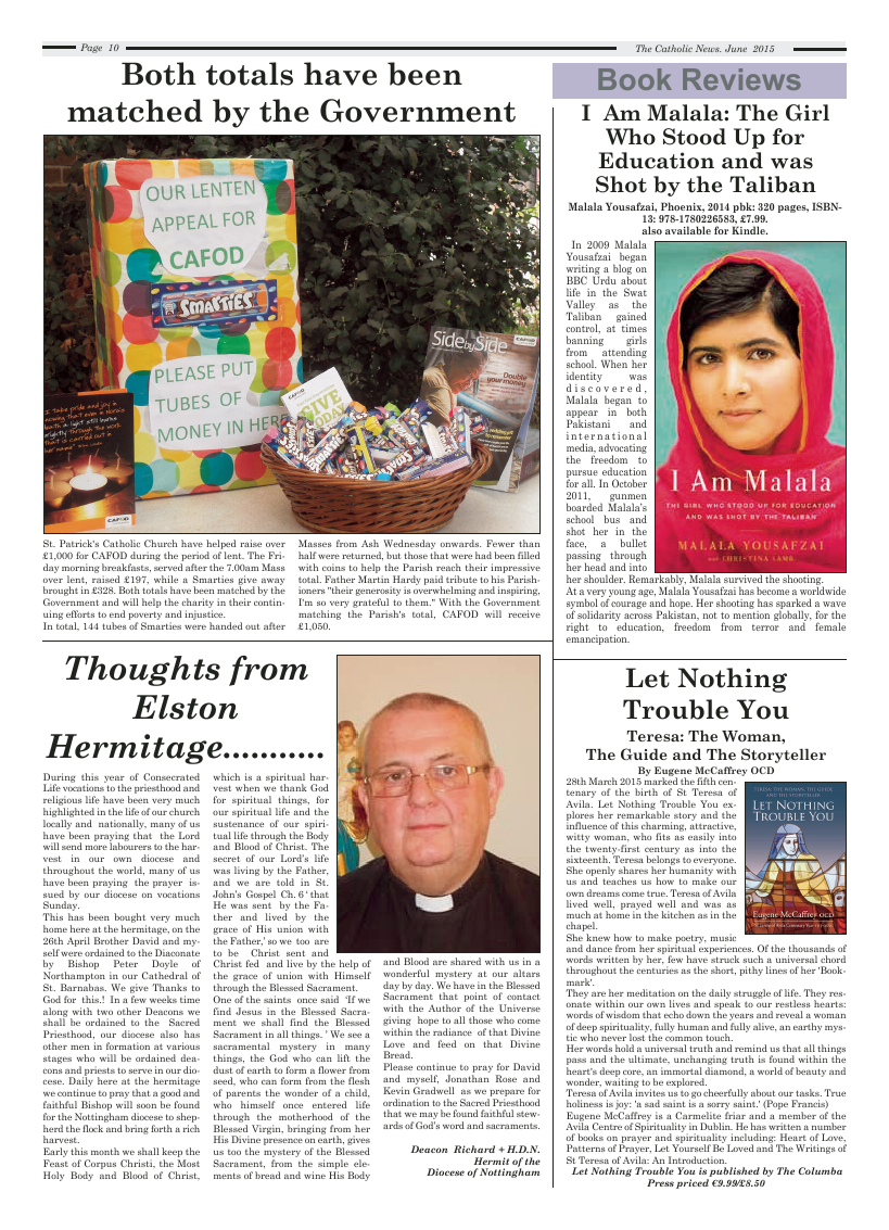 Jun 2015 edition of the Nottingham Catholic News