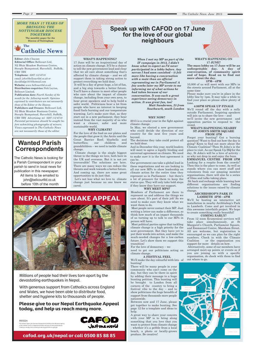 Jun 2015 edition of the Nottingham Catholic News