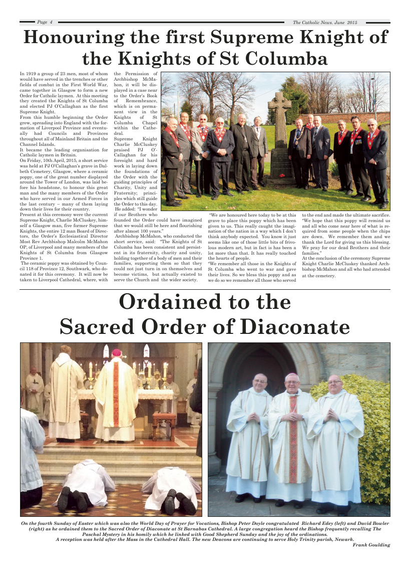 Jun 2015 edition of the Nottingham Catholic News