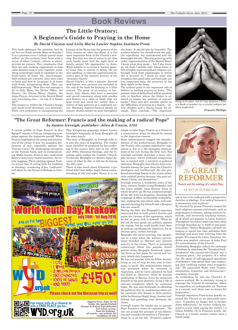 Jul 2015 edition of the Nottingham Catholic News