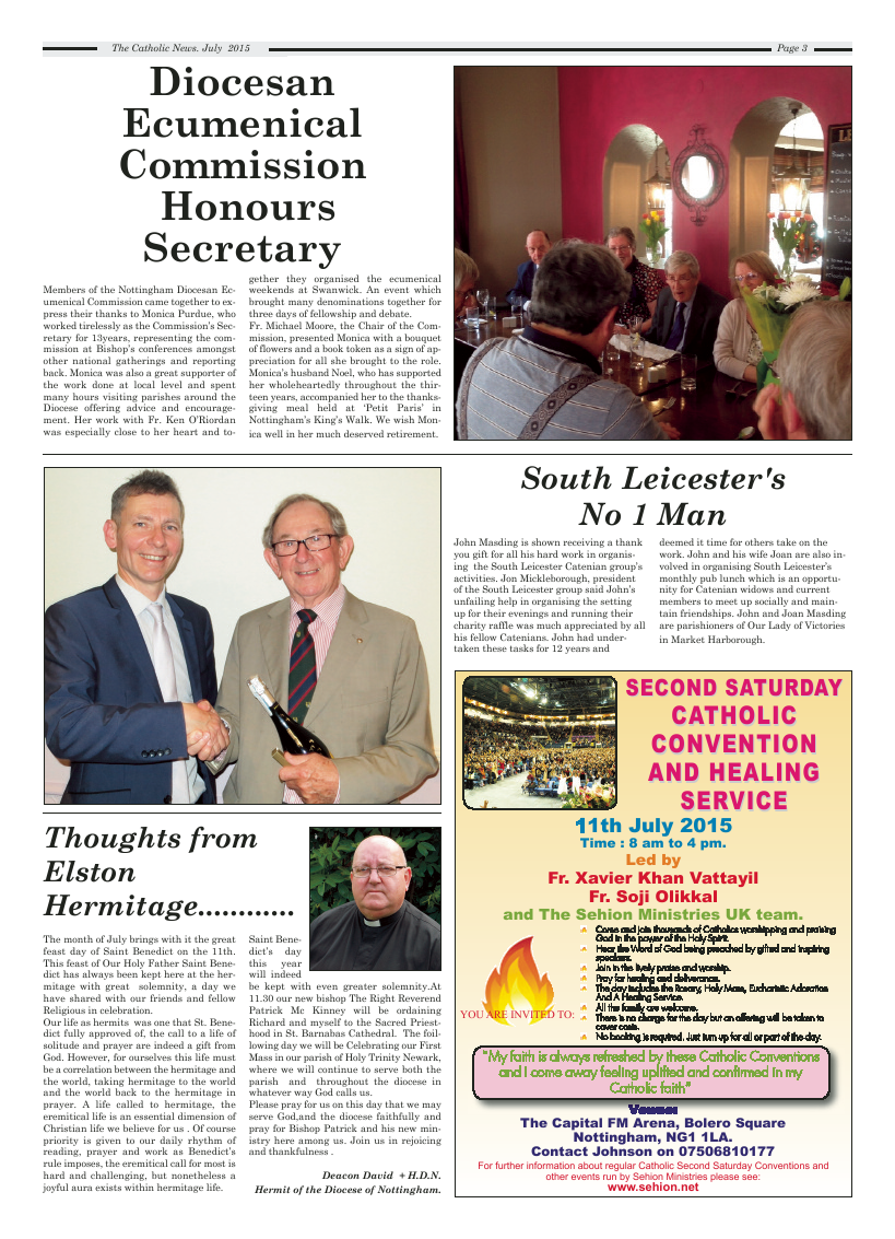 Jul 2015 edition of the Nottingham Catholic News