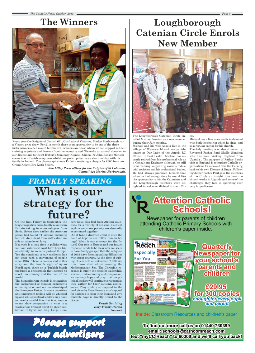 Oct 2015 edition of the Nottingham Catholic News