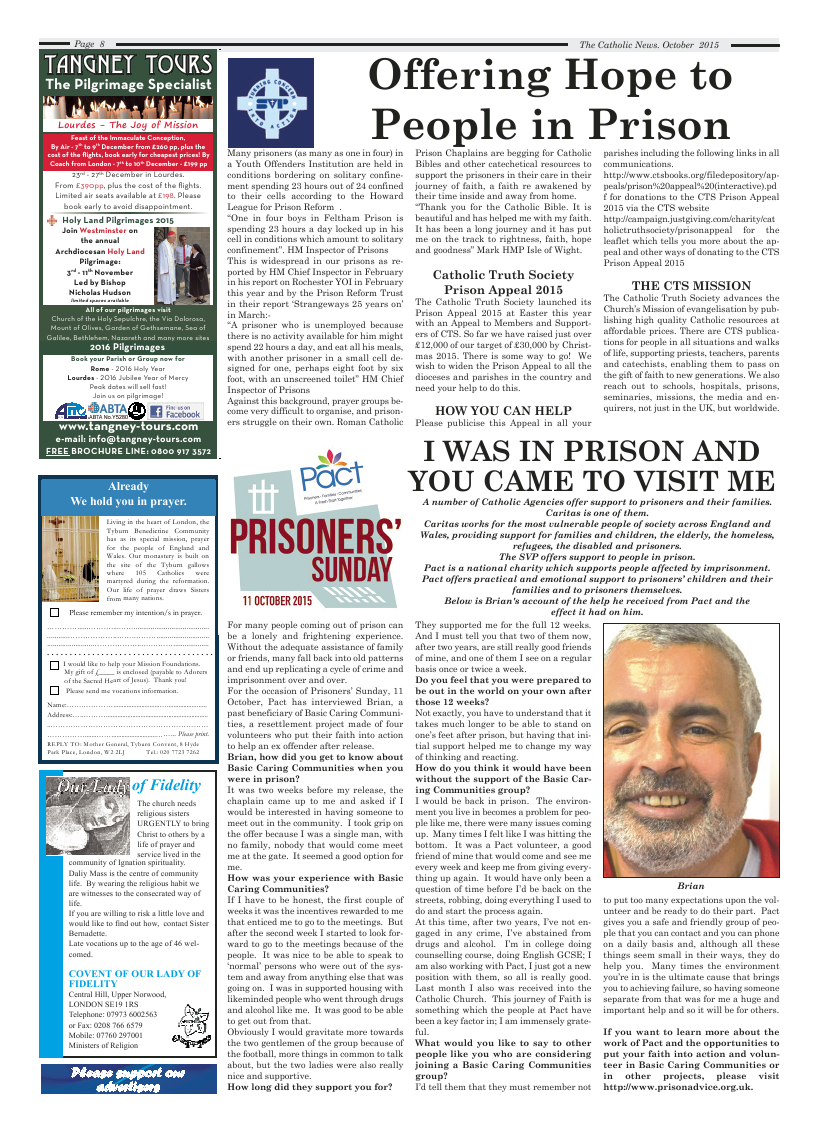Oct 2015 edition of the Nottingham Catholic News