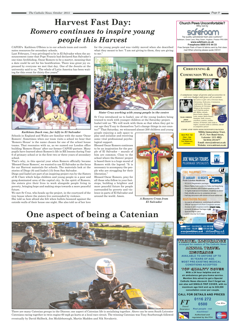 Oct 2015 edition of the Nottingham Catholic News