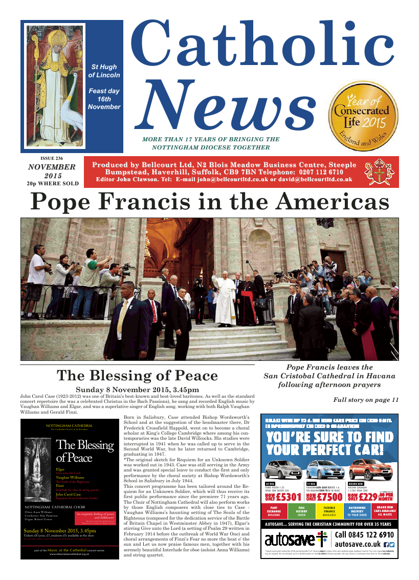 Nov 2015 edition of the Nottingham Catholic News