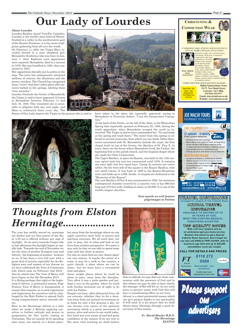 Nov 2015 edition of the Nottingham Catholic News