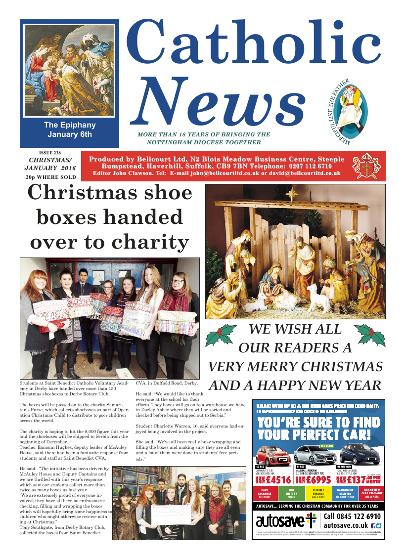 Jan 2016 edition of the Nottingham Catholic News