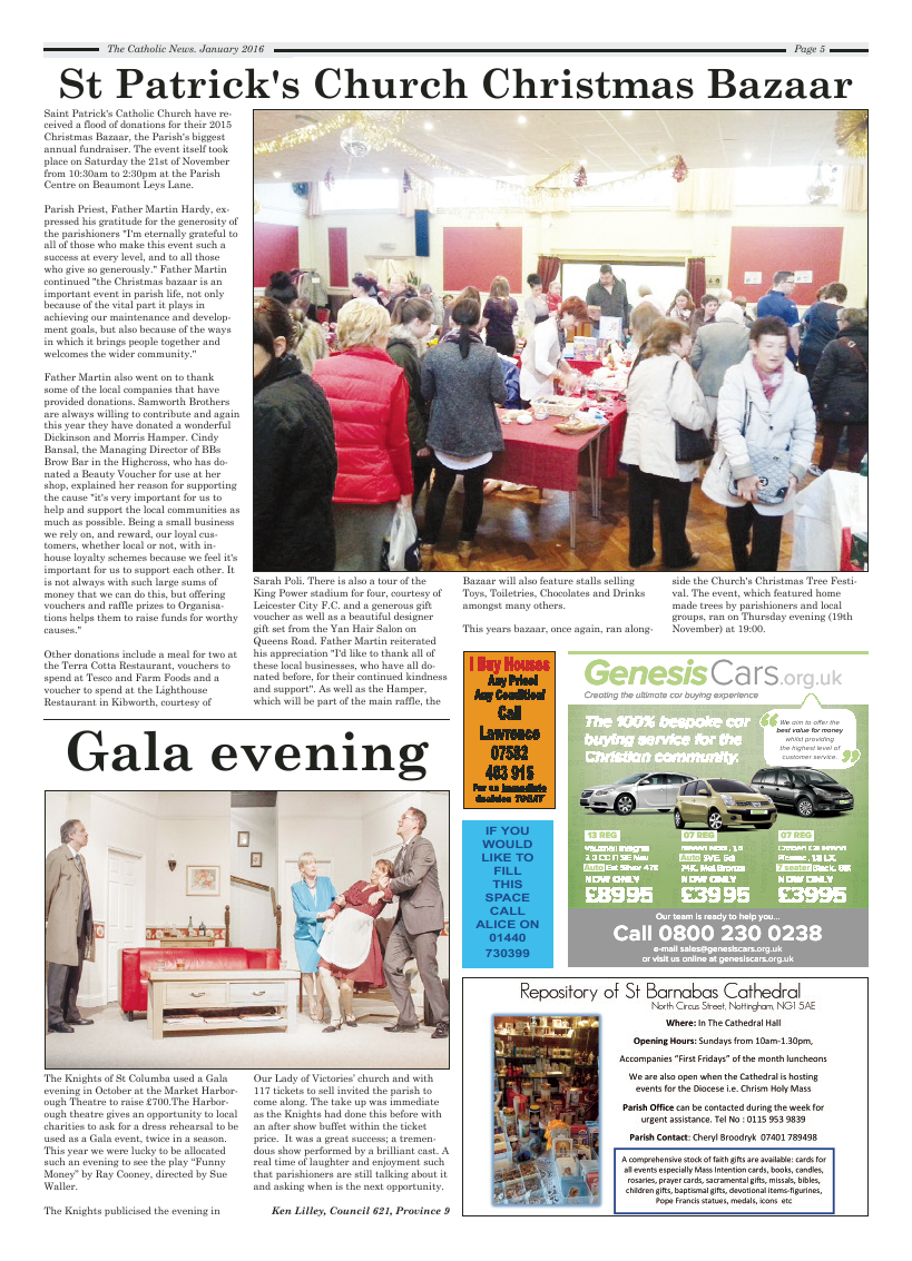 Jan 2016 edition of the Nottingham Catholic News