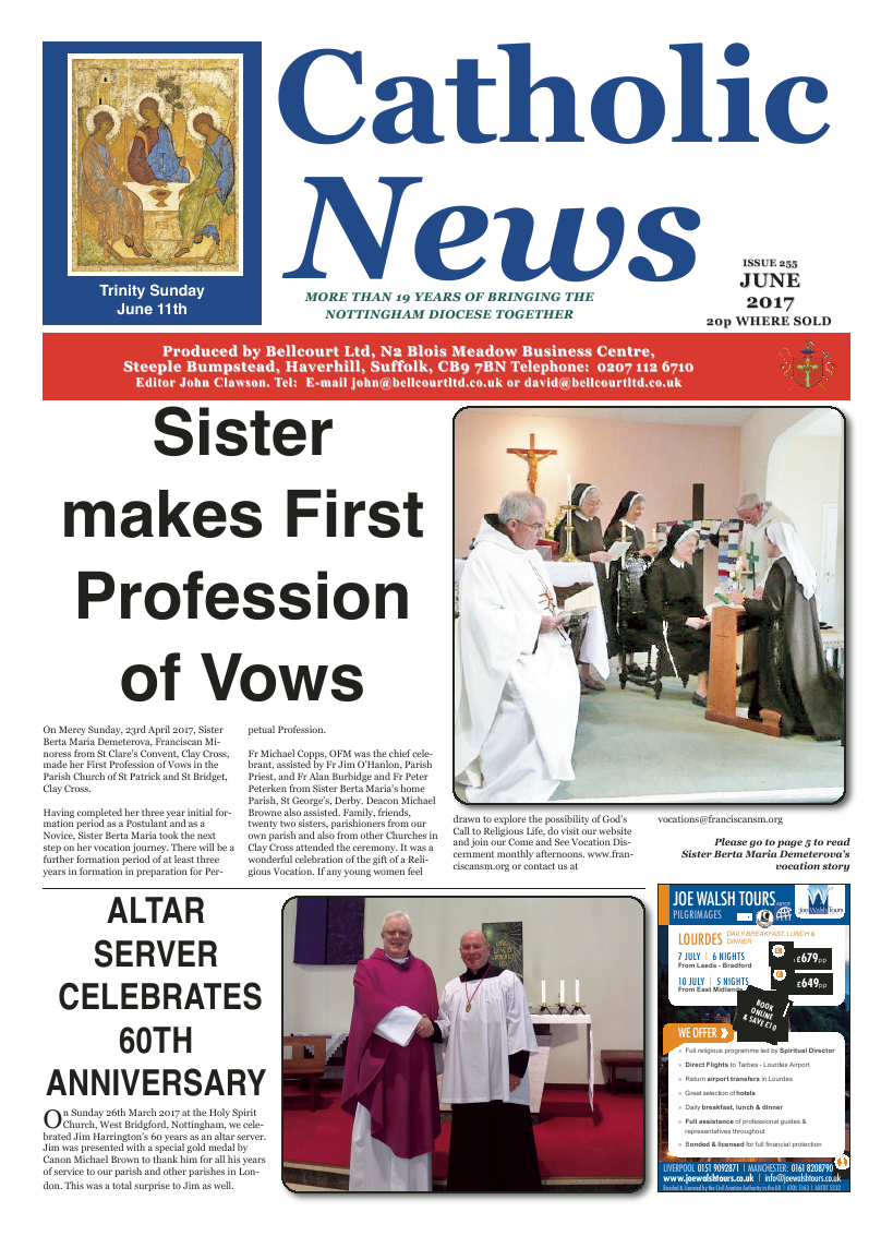 Jun 2017 edition of the Nottingham Catholic News - Page 