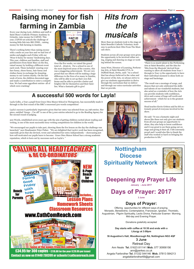 Jun 2017 edition of the Nottingham Catholic News - Page 