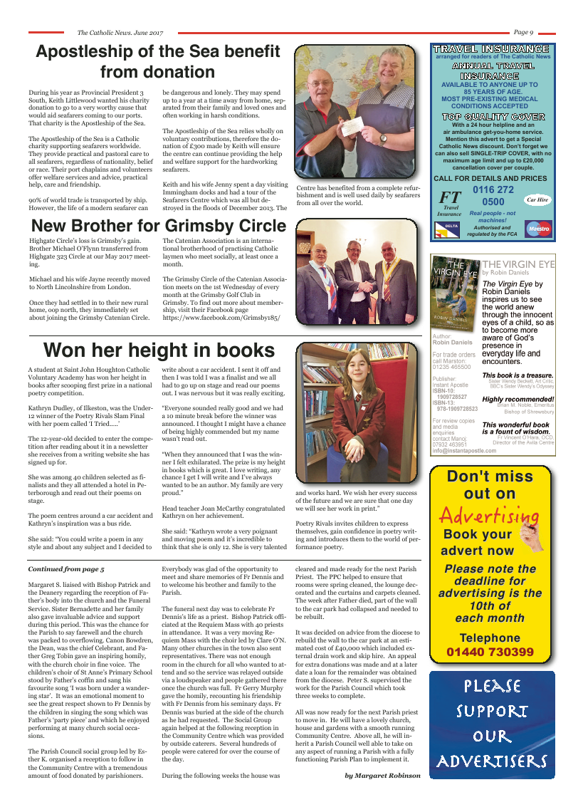 Jun 2017 edition of the Nottingham Catholic News - Page 