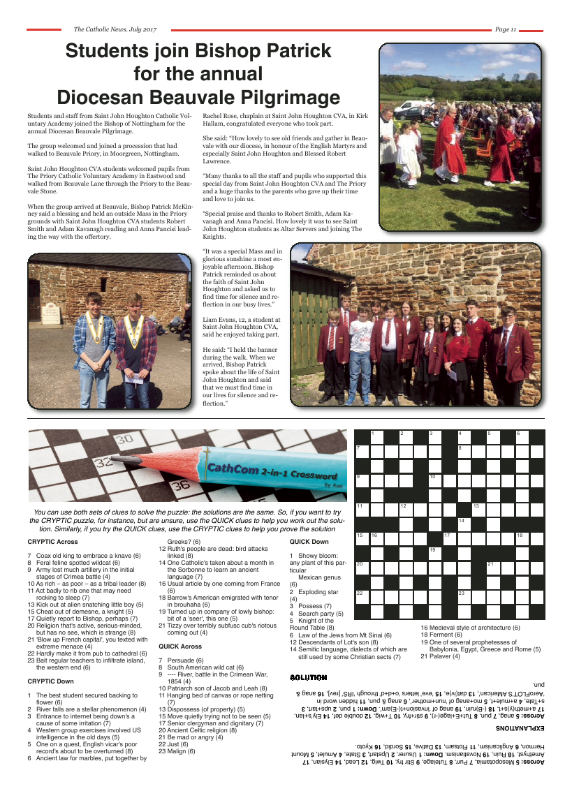 Jul 2017 edition of the Nottingham Catholic News - Page 