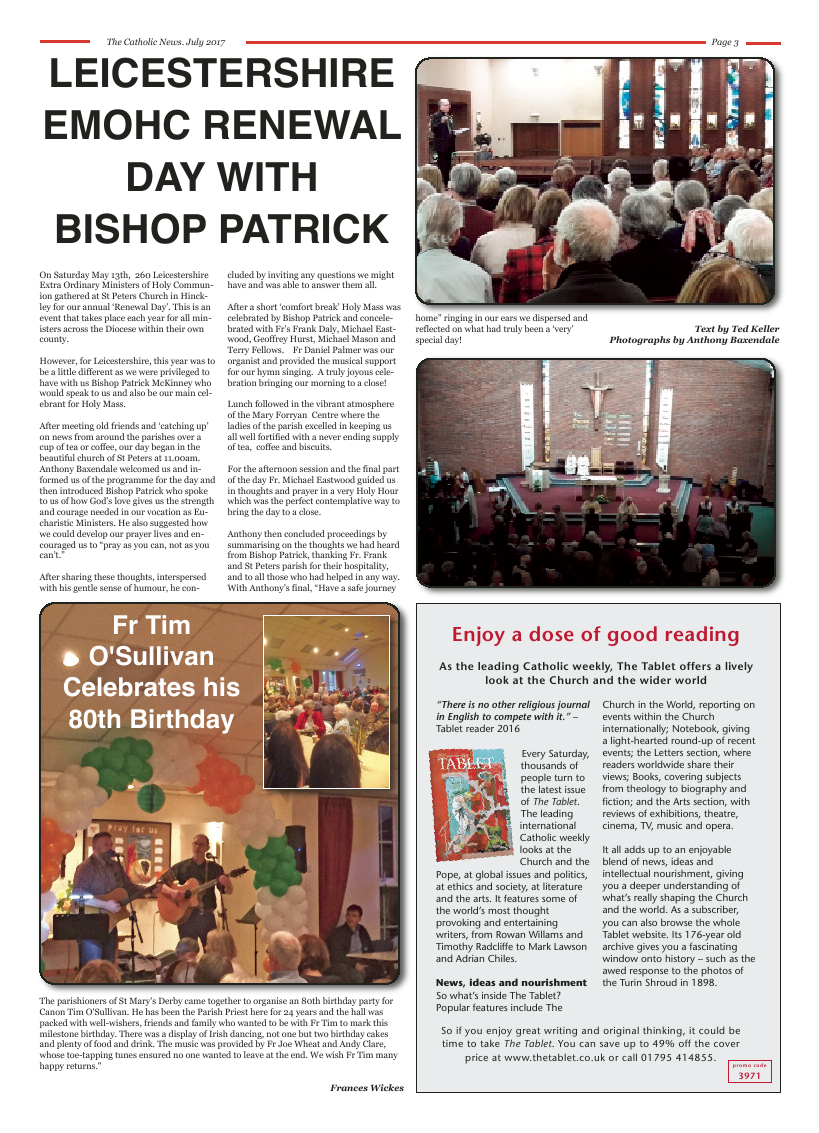 Jul 2017 edition of the Nottingham Catholic News - Page 