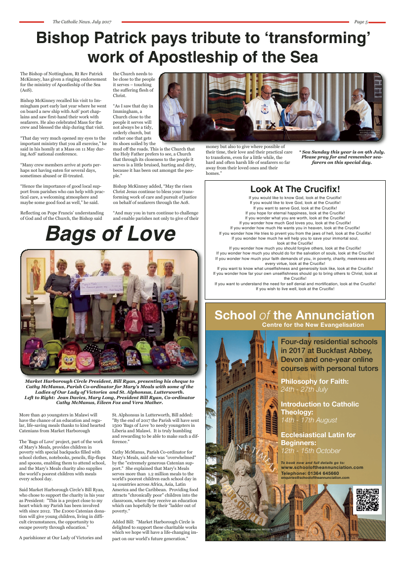 Jul 2017 edition of the Nottingham Catholic News - Page 