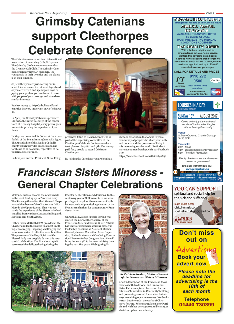 Aug 2017 edition of the Nottingham Catholic News - Page 