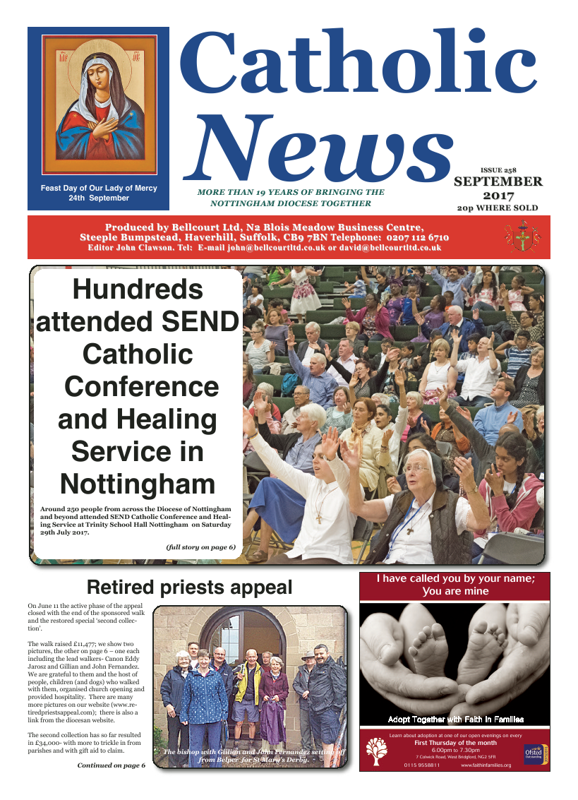 Sept 2017 edition of the Nottingham Catholic News - Page 