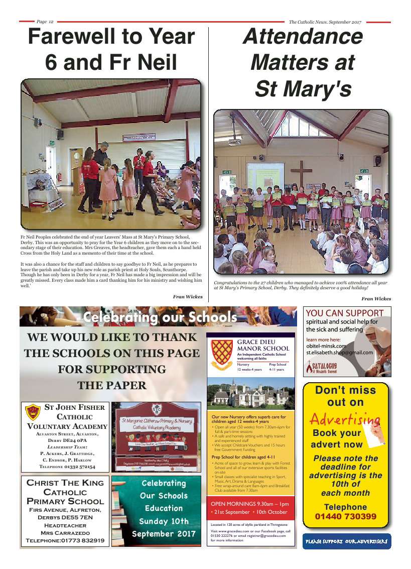 Sept 2017 edition of the Nottingham Catholic News - Page 