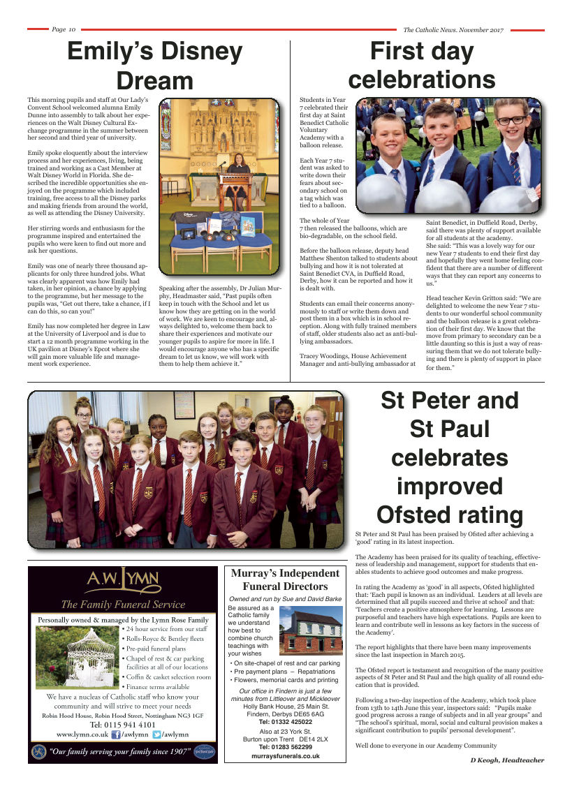 Nov 2017 edition of the Nottingham Catholic News - Page 