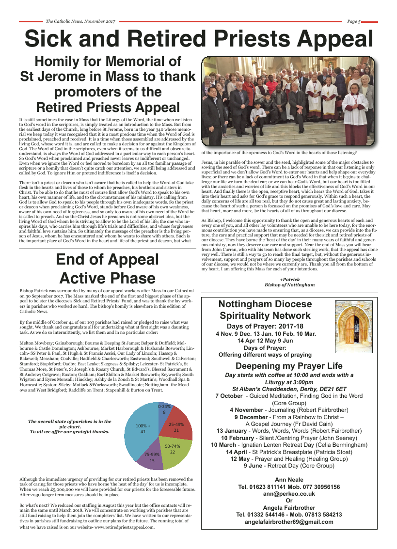 Nov 2017 edition of the Nottingham Catholic News - Page 