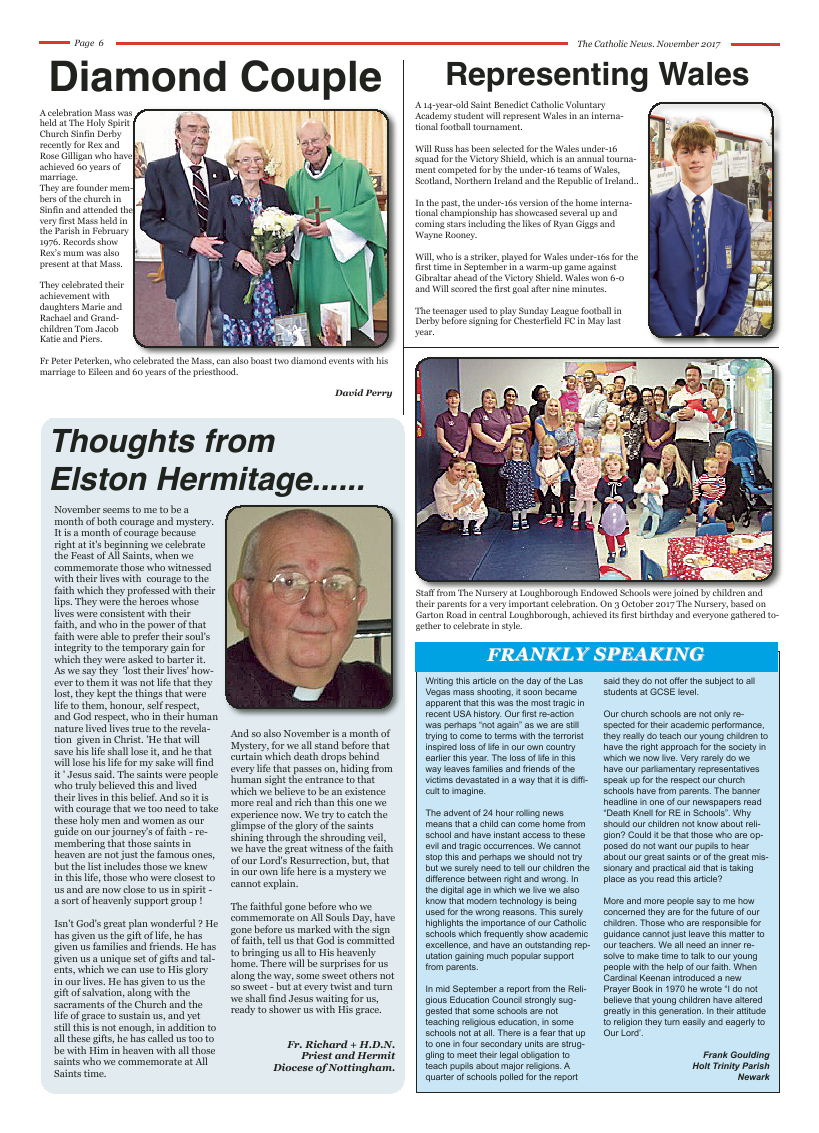 Nov 2017 edition of the Nottingham Catholic News - Page 