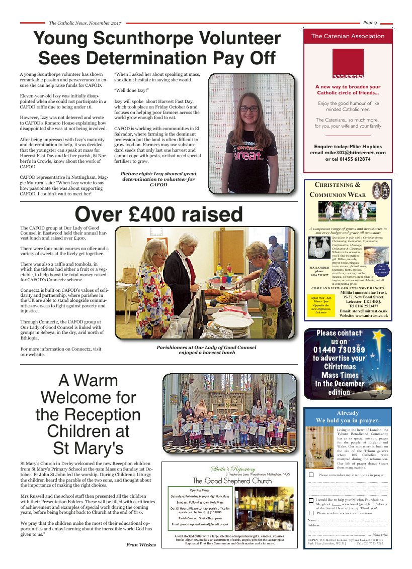 Nov 2017 edition of the Nottingham Catholic News - Page 