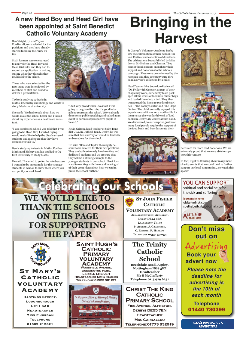 Dec 2017 edition of the Nottingham Catholic News - Page 