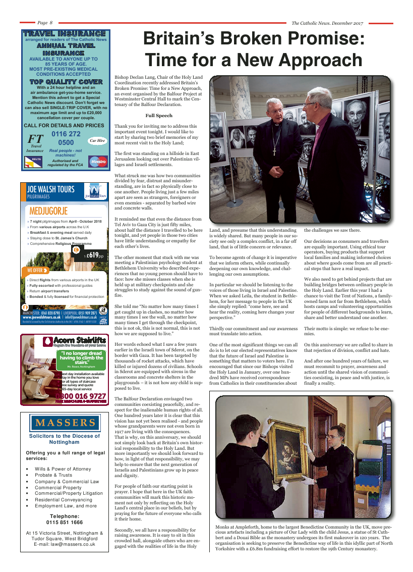 Dec 2017 edition of the Nottingham Catholic News - Page 