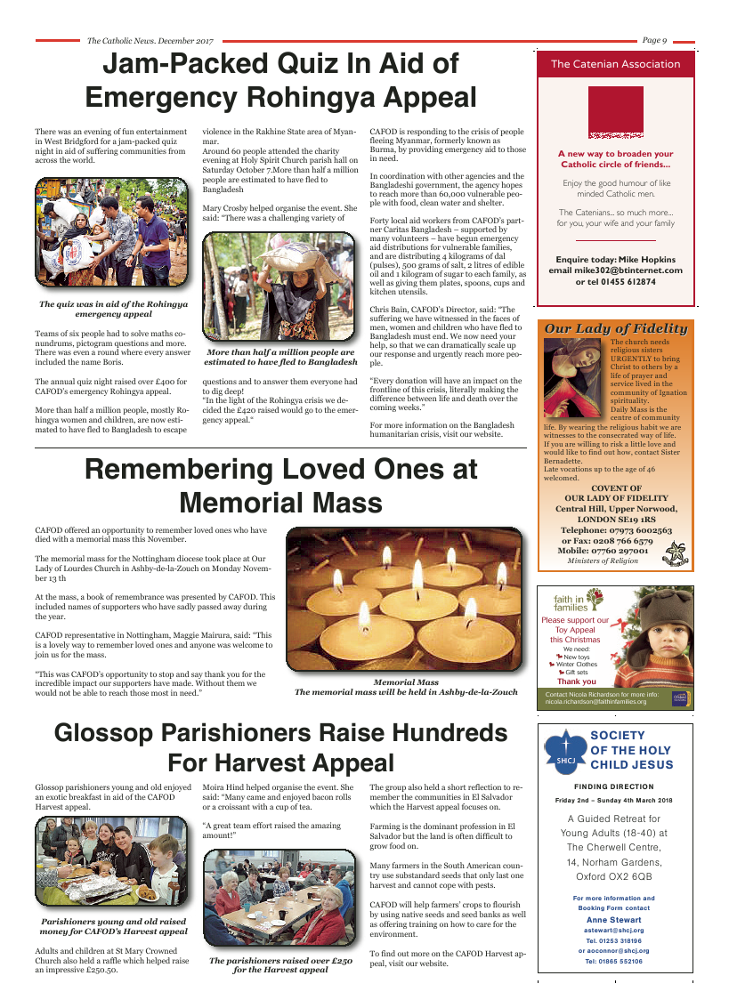 Dec 2017 edition of the Nottingham Catholic News - Page 