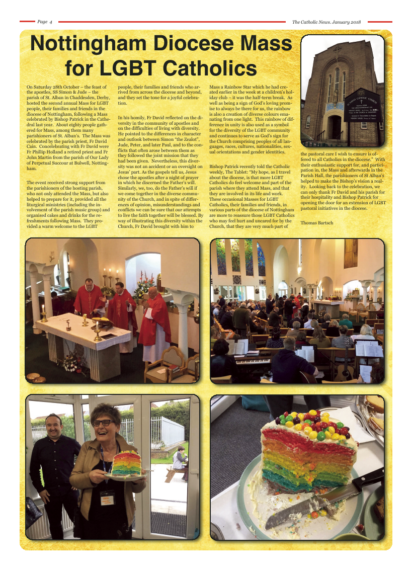 Jan 2018 edition of the Nottingham Catholic News - Page 