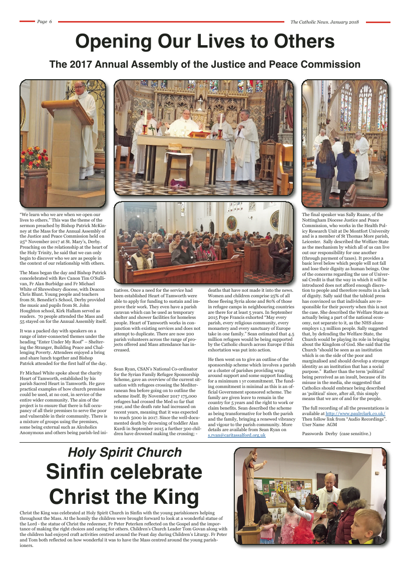 Jan 2018 edition of the Nottingham Catholic News - Page 