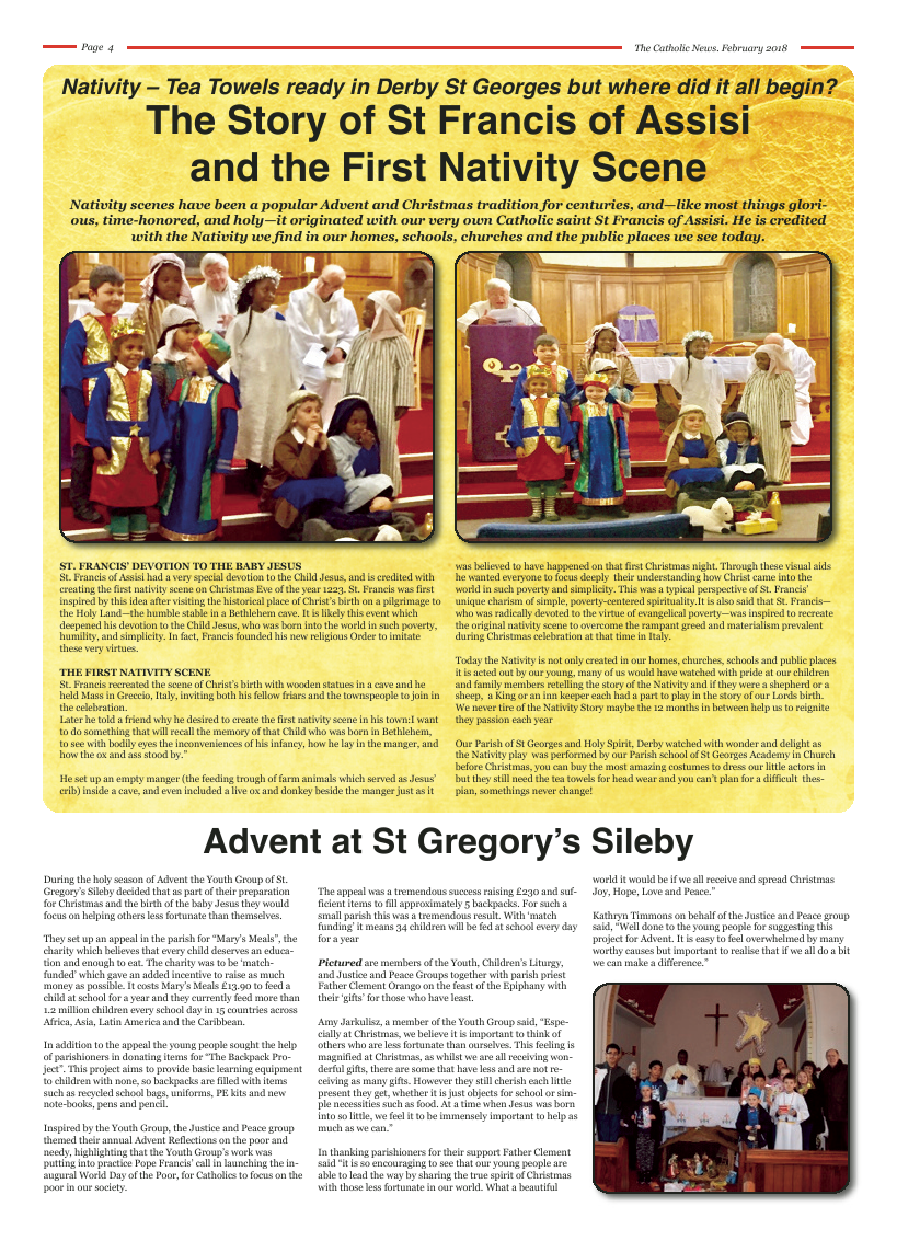 Feb 2018 edition of the Nottingham Catholic News - Page 