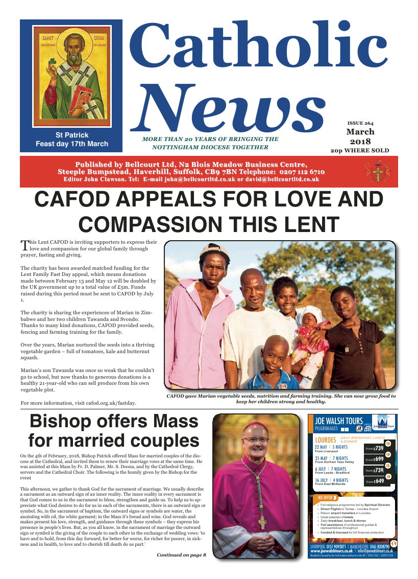 Mar 2018 edition of the Nottingham Catholic News - Page 