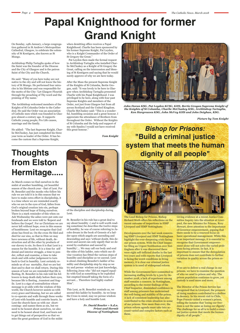 Mar 2018 edition of the Nottingham Catholic News - Page 