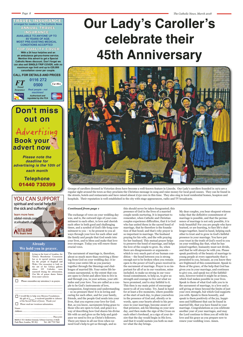 Mar 2018 edition of the Nottingham Catholic News - Page 