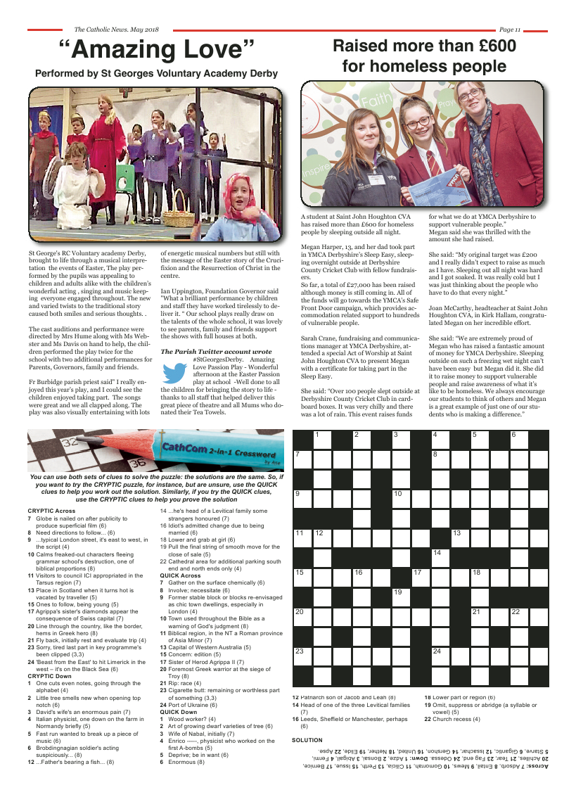 May 2018 edition of the Nottingham Catholic News - Page 